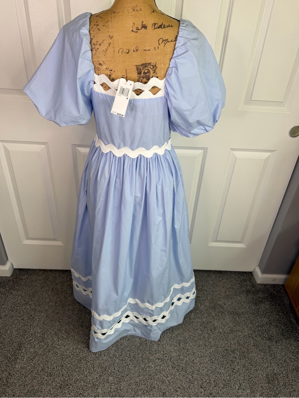 NWT English Factory Cottagecore Maxi Dress Blue Size M $220 - Picture 12 of 13